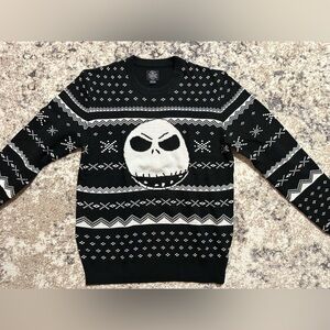 Disney Black and White Crewneck Sweater